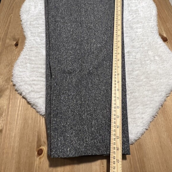 Talbots Womens Gray Dress Pants Silk Wool Textured Lined Pants Size 14 - Picture 12 of 12